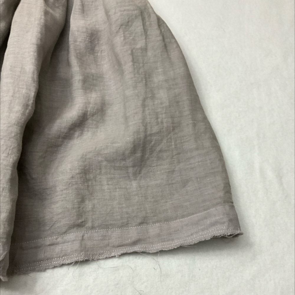 Anthropologie Linen Sleeveless Pleated Mini Dress-Medium - Picture 4 of 7